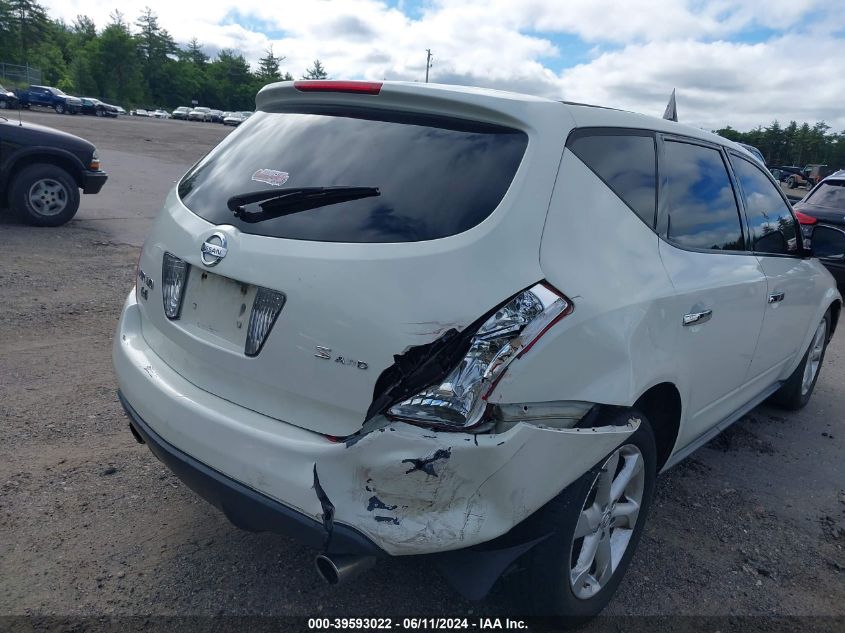 2005 Nissan Murano S VIN: JN8AZ08W55W442106 Lot: 39593022