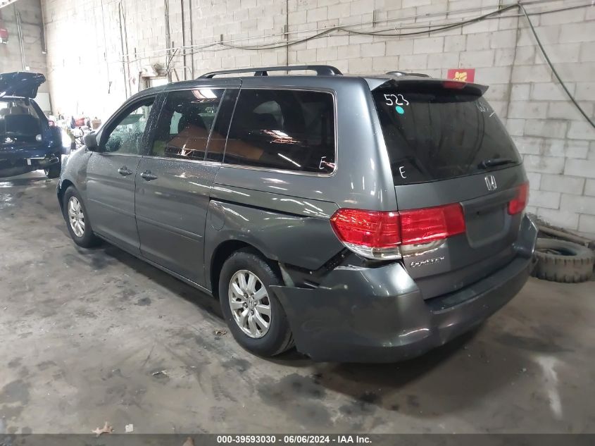 2010 Honda Odyssey Ex-L VIN: 5FNRL3H76AB025523 Lot: 39593030