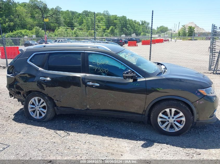 2016 Nissan Rogue Sv VIN: KNMAT2MT3GP647909 Lot: 39593070