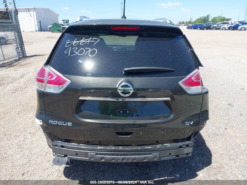 2016 Nissan Rogue Sv VIN: KNMAT2MT3GP647909 Lot: 39593070