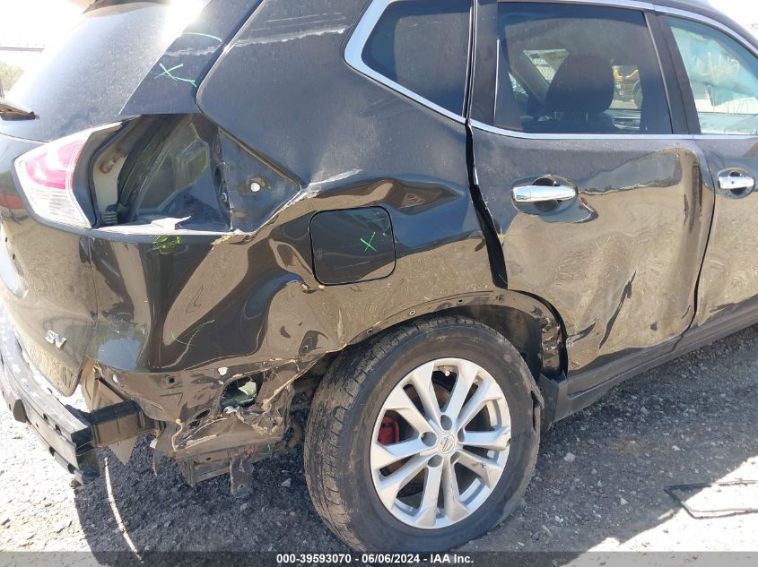 2016 Nissan Rogue Sv VIN: KNMAT2MT3GP647909 Lot: 39593070