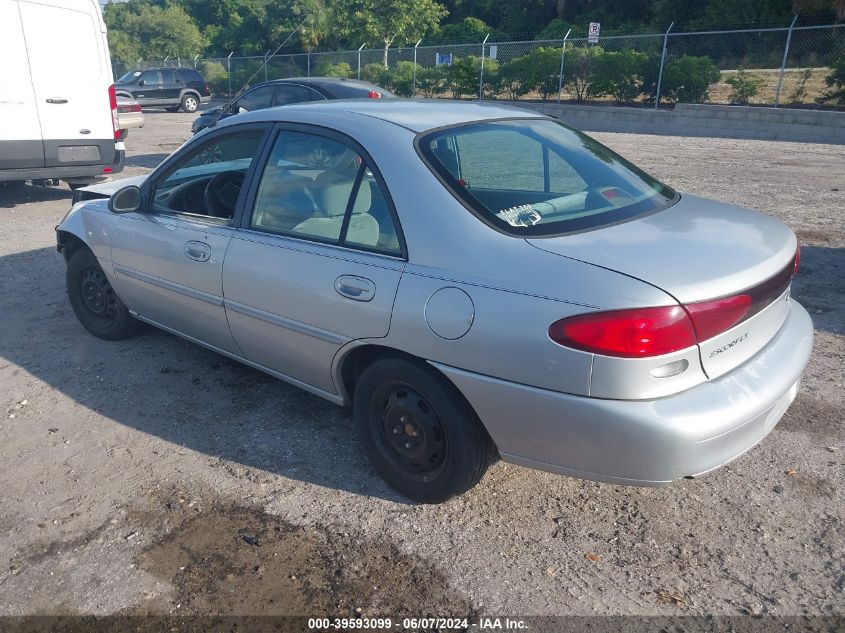 1997 Ford Escort Lx VIN: 1FALP13P4VW416361 Lot: 39593099