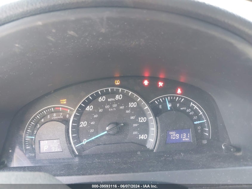 2012 Toyota Camry Le VIN: 4T1BF1FK1CU634027 Lot: 39593116