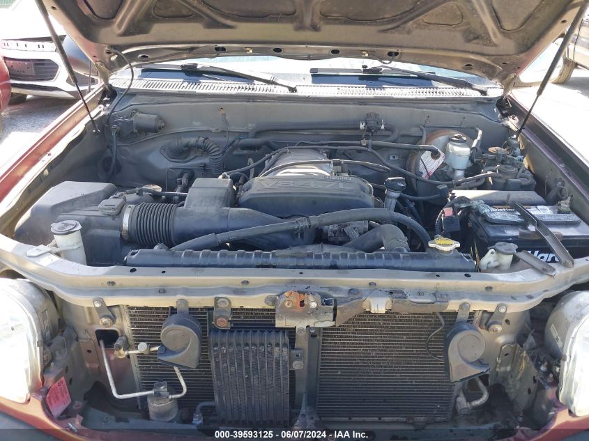 2002 Toyota Tundra Sr5 V8 VIN: 5TBBT44162S239104 Lot: 39593125