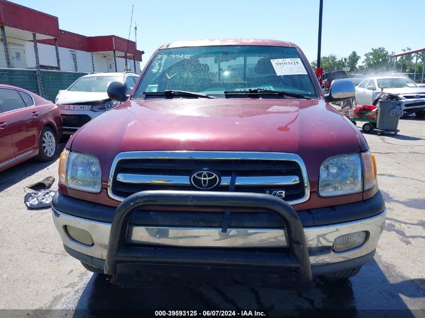 2002 Toyota Tundra Sr5 V8 VIN: 5TBBT44162S239104 Lot: 39593125