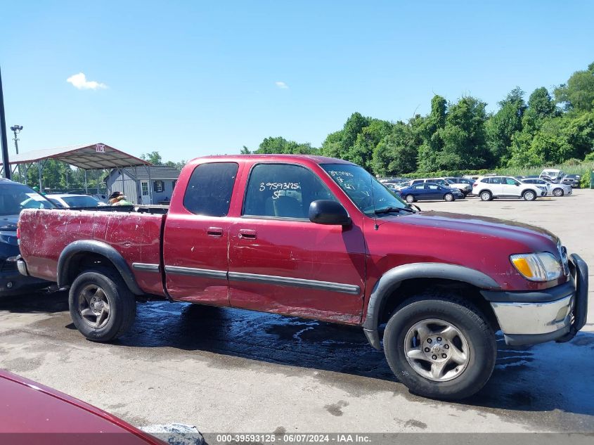 2002 Toyota Tundra Sr5 V8 VIN: 5TBBT44162S239104 Lot: 39593125