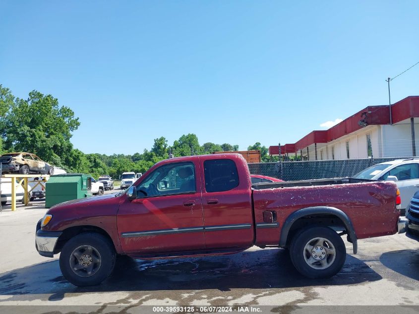2002 Toyota Tundra Sr5 V8 VIN: 5TBBT44162S239104 Lot: 39593125