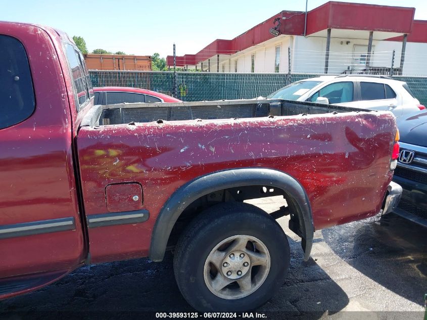 2002 Toyota Tundra Sr5 V8 VIN: 5TBBT44162S239104 Lot: 39593125