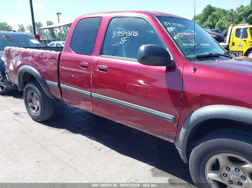 2002 Toyota Tundra Sr5 V8 VIN: 5TBBT44162S239104 Lot: 39593125