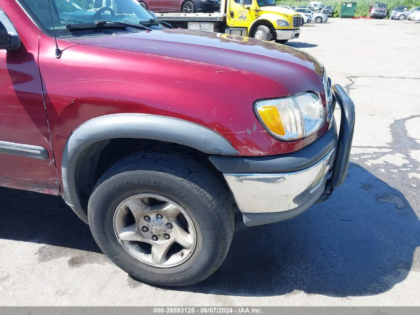 2002 Toyota Tundra Sr5 V8 VIN: 5TBBT44162S239104 Lot: 39593125