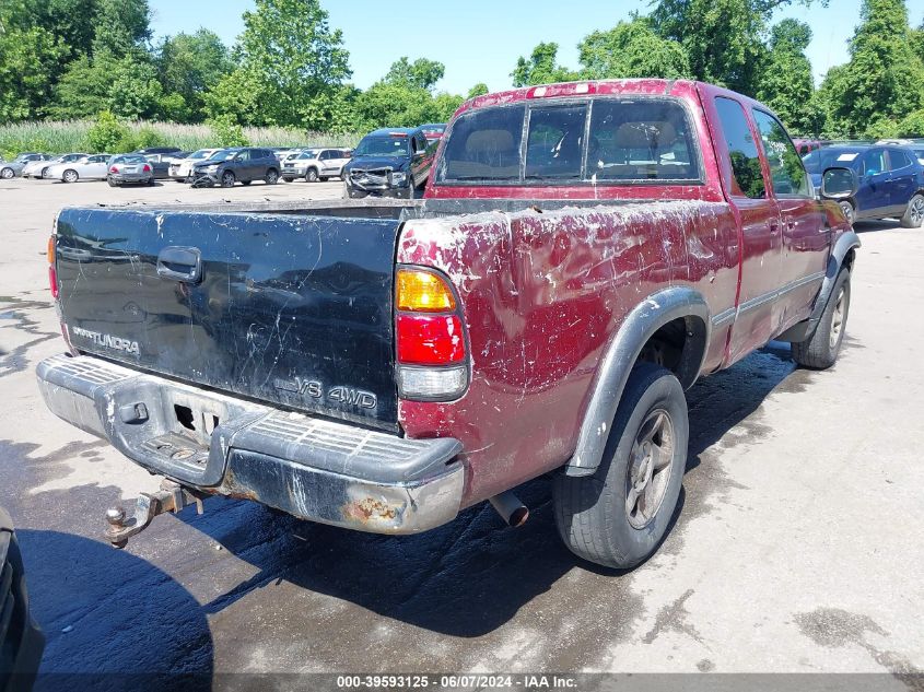 2002 Toyota Tundra Sr5 V8 VIN: 5TBBT44162S239104 Lot: 39593125