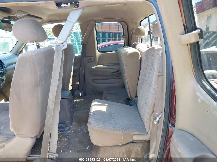 2002 Toyota Tundra Sr5 V8 VIN: 5TBBT44162S239104 Lot: 39593125