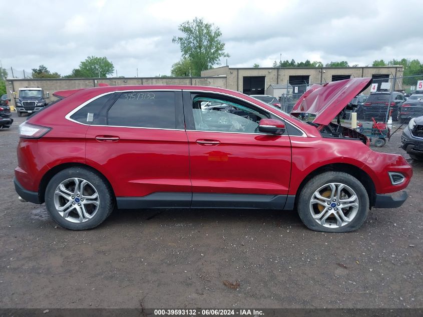 2017 Ford Edge Titanium VIN: 2FMPK3K99HBB05664 Lot: 39593132