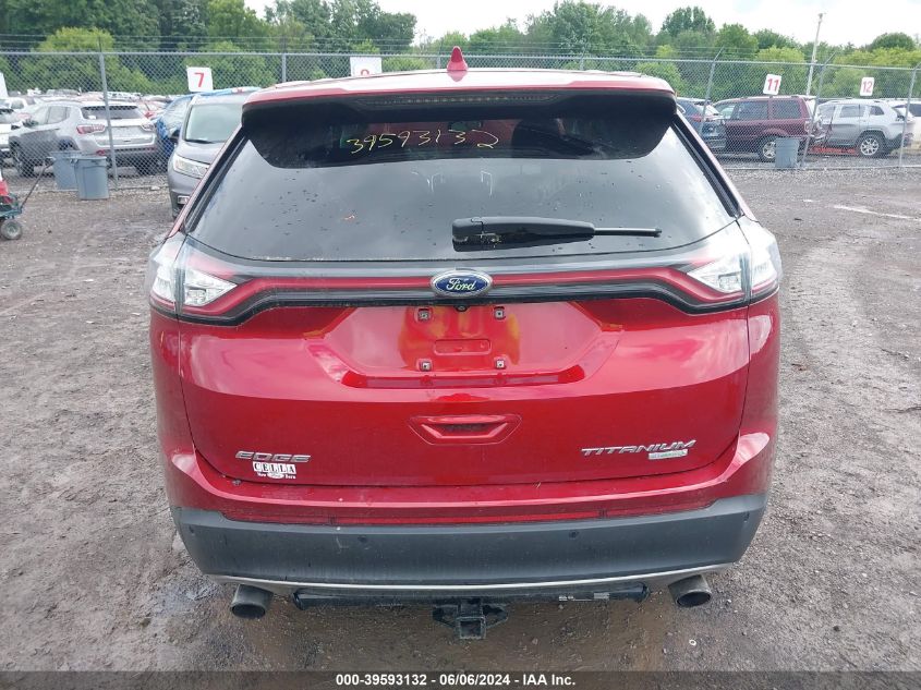 2017 Ford Edge Titanium VIN: 2FMPK3K99HBB05664 Lot: 39593132
