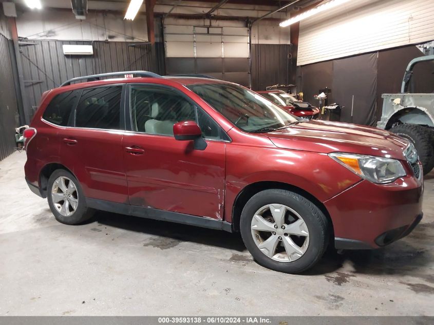 2015 Subaru Forester 2.5I Limited VIN: JF2SJAHC5FH437739 Lot: 39593138