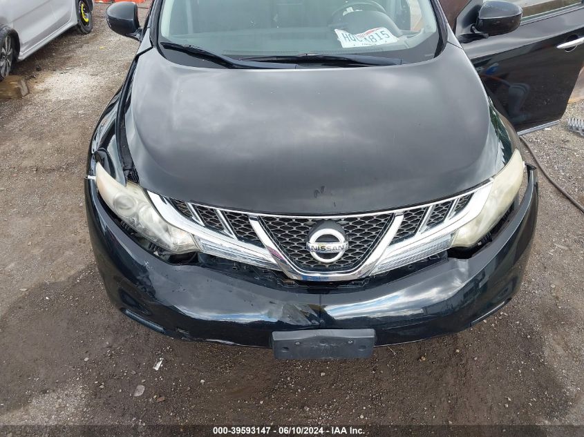 2011 Nissan Murano Sv VIN: JN8AZ1MW7BW173842 Lot: 39593147
