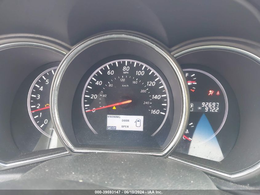 2011 Nissan Murano Sv VIN: JN8AZ1MW7BW173842 Lot: 39593147