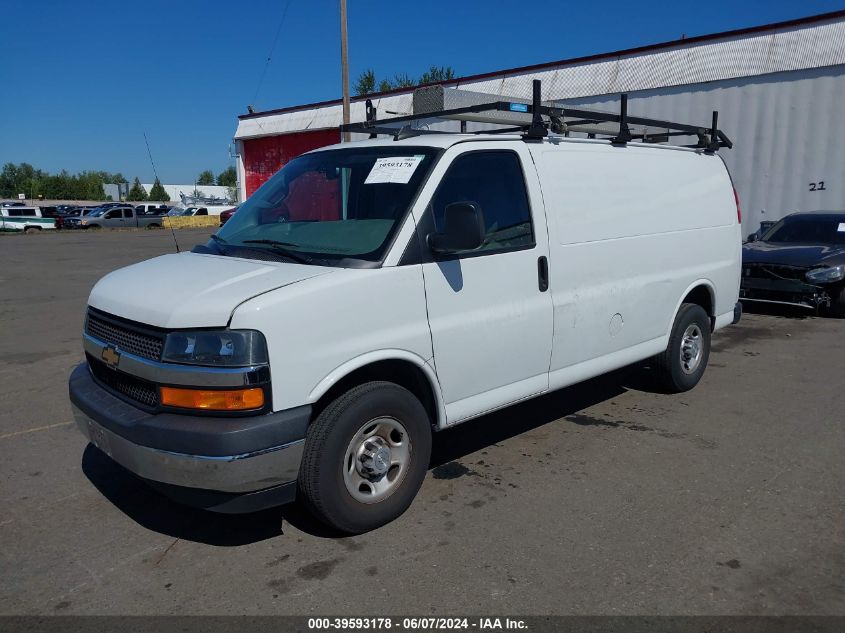 2019 Chevrolet Express 2500 Work Van VIN: 1GCWGAFG6K1270959 Lot: 39593178