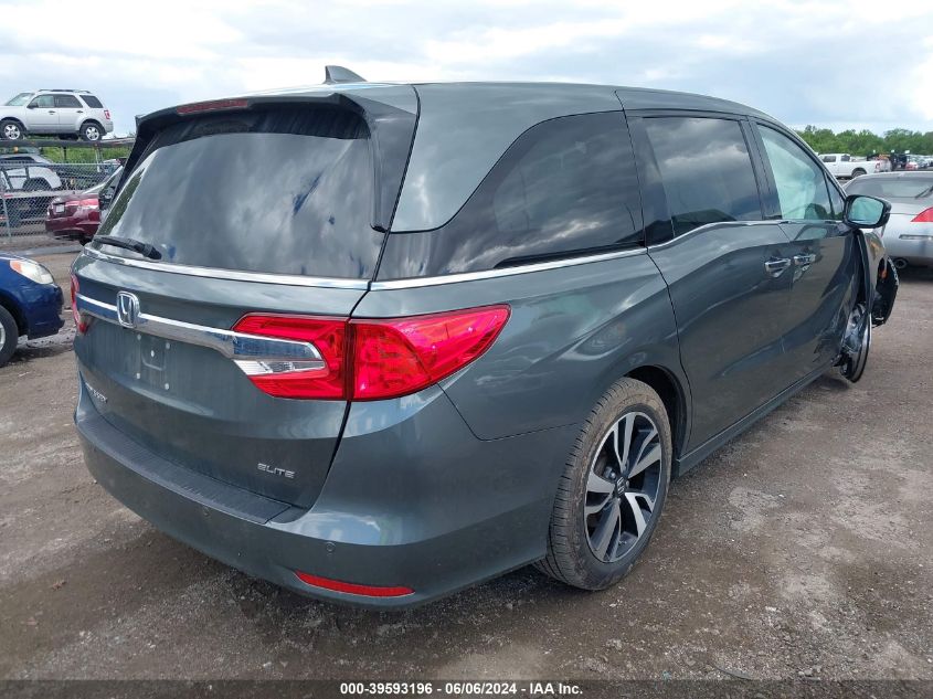 2019 Honda Odyssey Elite VIN: 5FNRL6H94KB040543 Lot: 39593196