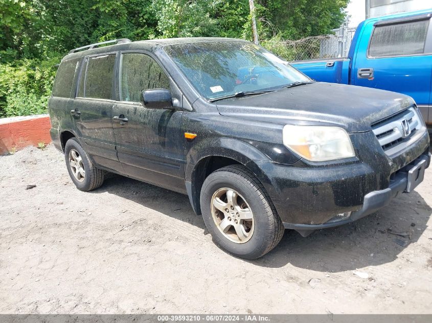 2006 Honda Pilot Ex VIN: 2HKYF18496H546399 Lot: 39593210