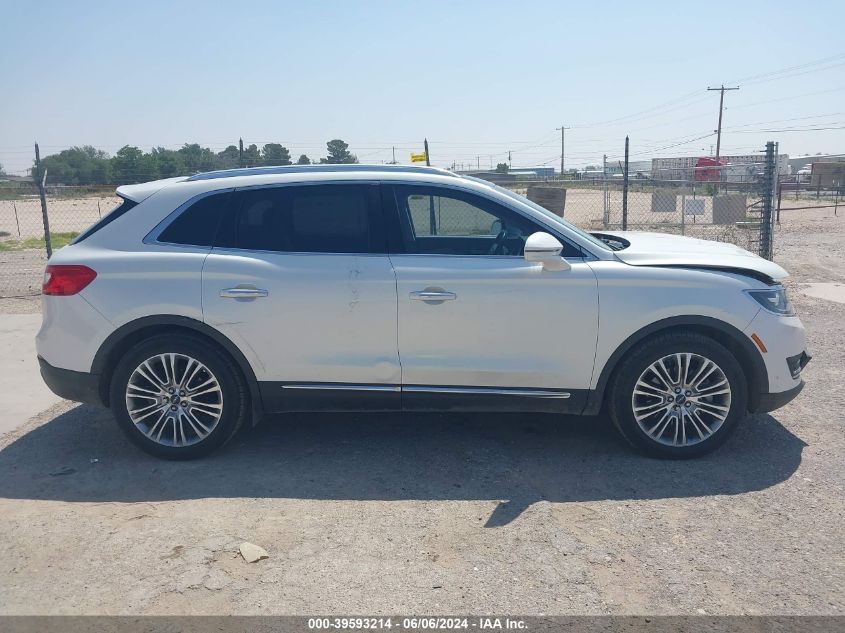 2018 Lincoln Mkx Reserve VIN: 2LMPJ6LR1JBL23238 Lot: 39593214