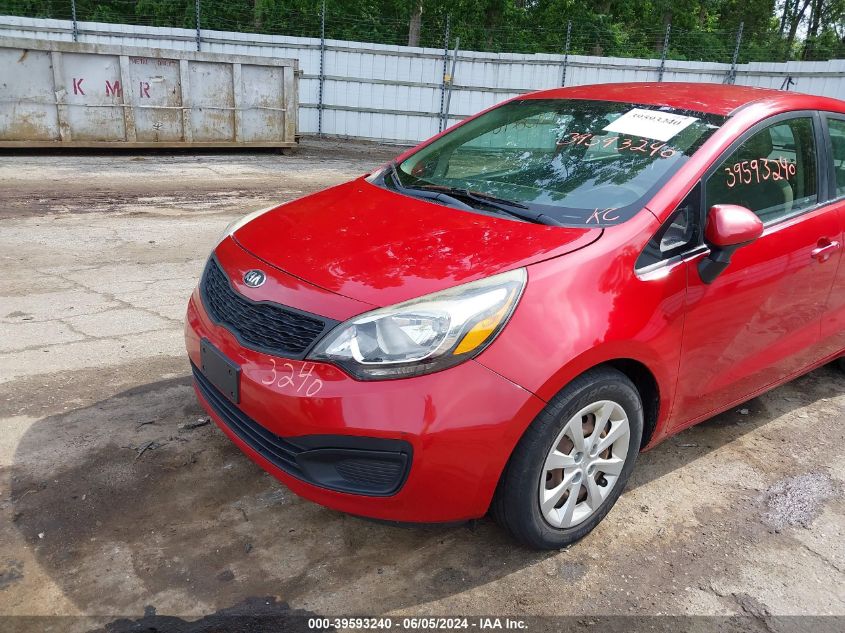 2014 Kia Rio Lx VIN: KNADM4A38E6324210 Lot: 39593240