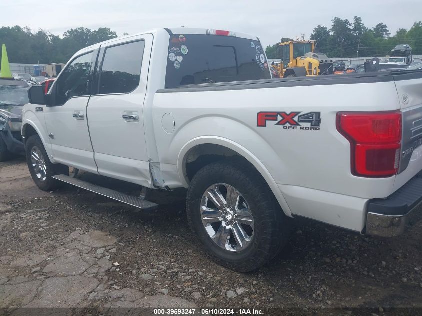 2019 Ford F-150 King Ranch VIN: 1FTEW1E42KFB57650 Lot: 39593247