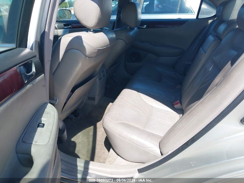 2003 Lexus Es 300 Base (A5) VIN: JTHBF30G136000594 Lot: 39593273