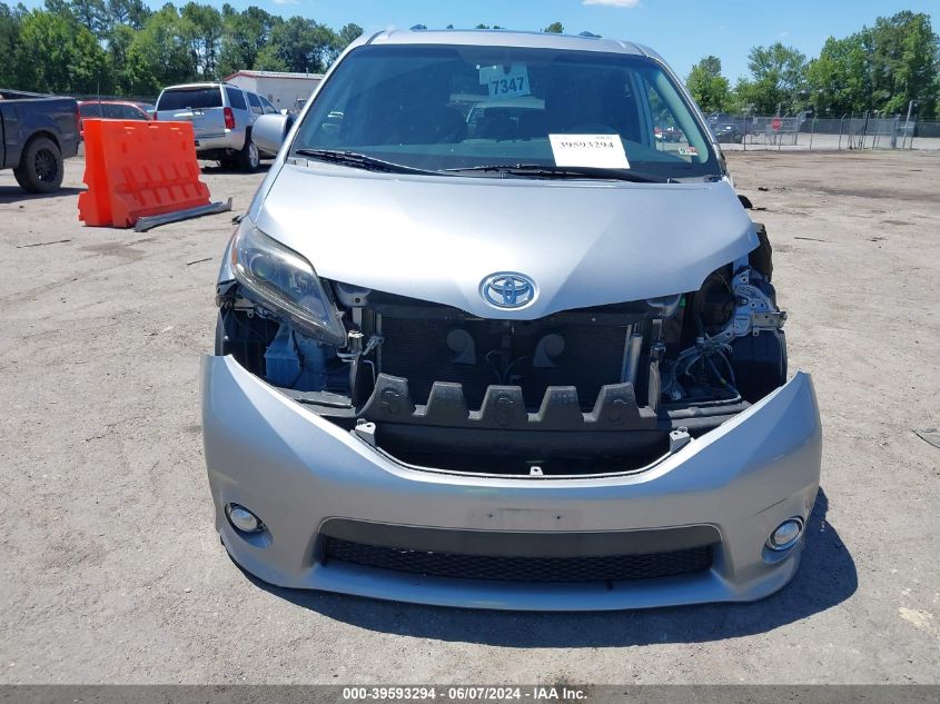 2017 Toyota Sienna Se Premium 8 Passenger VIN: 5TDXZ3DC9HS782429 Lot: 39593294