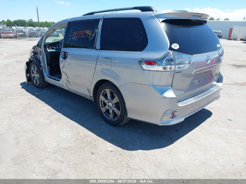 2017 Toyota Sienna Se Premium 8 Passenger VIN: 5TDXZ3DC9HS782429 Lot: 39593294