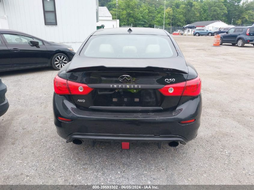 2016 Infiniti Q50 3.0T Premium VIN: JN1EV7AR2GM340611 Lot: 39593302