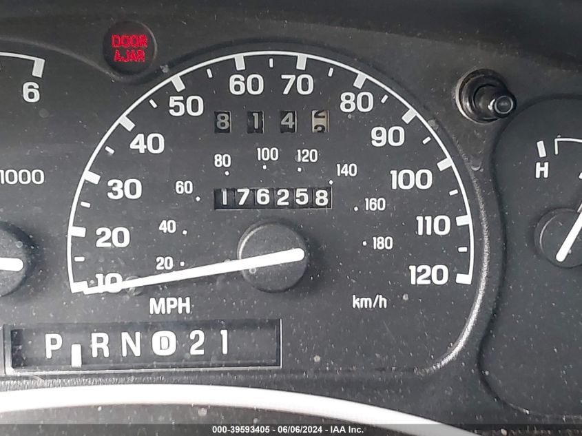 2001 Ford Ranger Edge/Xl/Xlt VIN: 1FTYR14VX1PB01768 Lot: 39593405