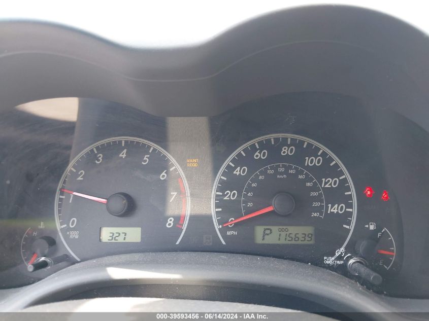 2009 Toyota Corolla Le VIN: JTDBL40EX9J038734 Lot: 39593456