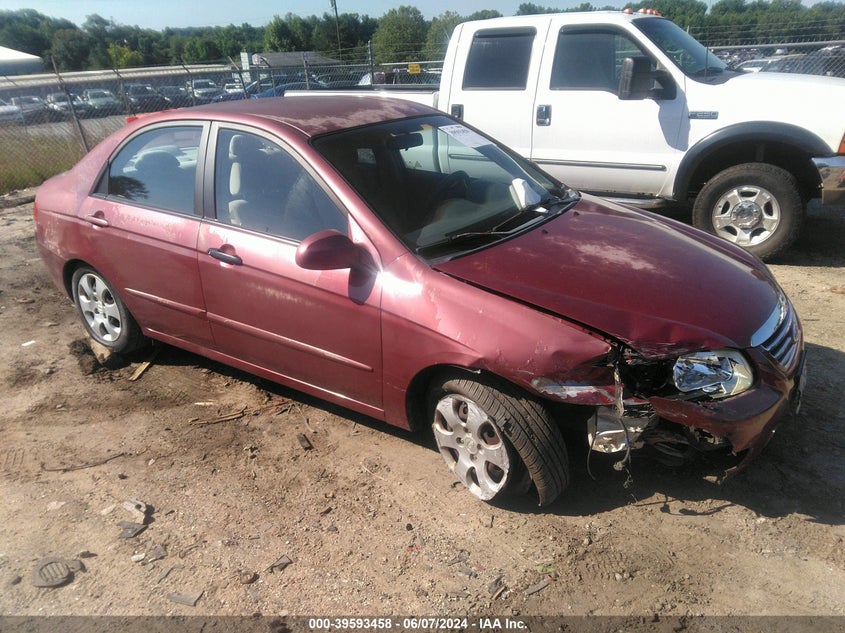 2007 Kia Spectra Ex VIN: KNAFE121175454503 Lot: 39593458