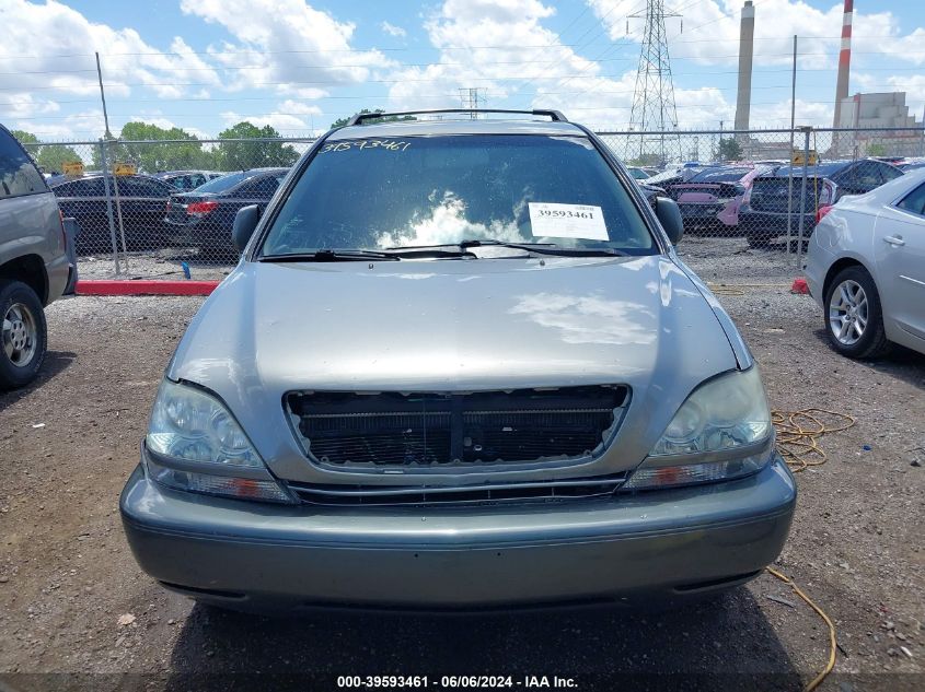 2001 Lexus Rx 300 VIN: JTJGF10UX10106993 Lot: 39593461