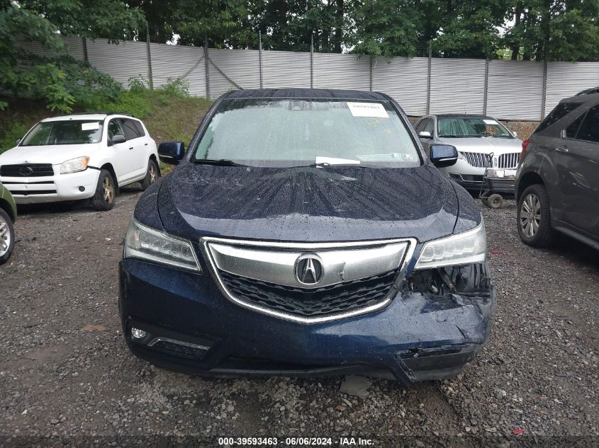 2014 Acura Mdx Technology Package VIN: 5FRYD4H41EB012848 Lot: 39593463