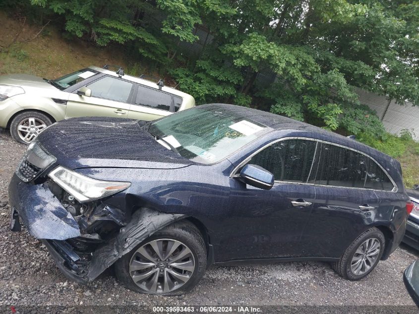 2014 Acura Mdx Technology Package VIN: 5FRYD4H41EB012848 Lot: 39593463