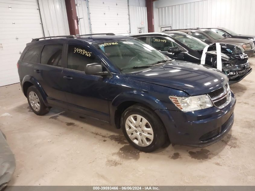 2018 Dodge Journey Se VIN: 3C4PDCAB1JT521382 Lot: 39593466