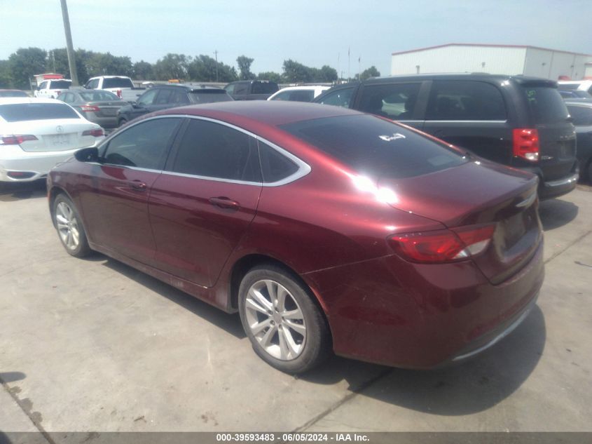 2016 Chrysler 200 Limited VIN: 1C3CCCAB1GN167510 Lot: 39593483