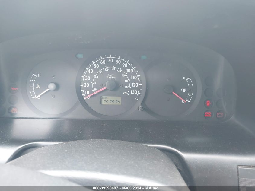 2003 Kia Spectra Ls VIN: KNAFB121735297627 Lot: 39593497