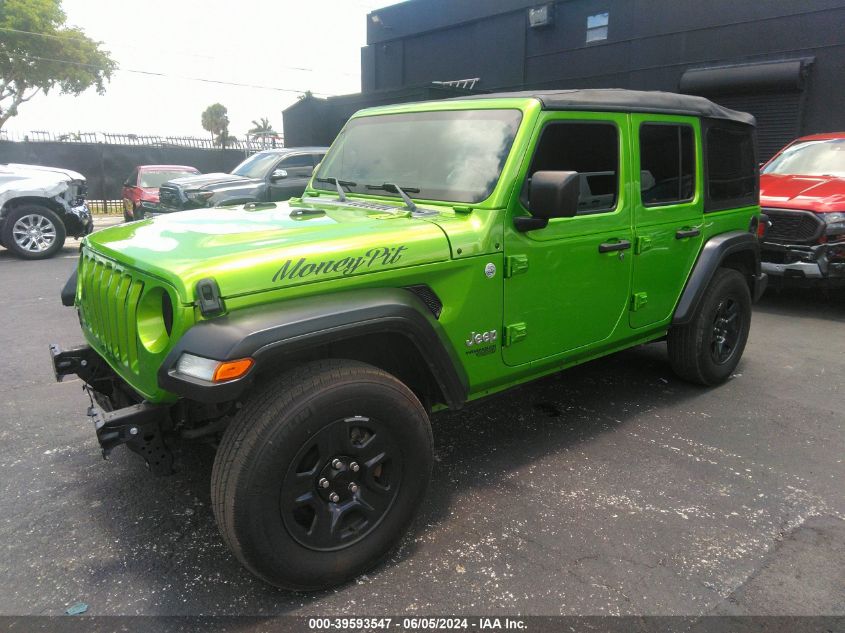 2020 Jeep Wrangler Unlimited Sport 4X4 VIN: 1C4HJXDG9LW147063 Lot: 39593547