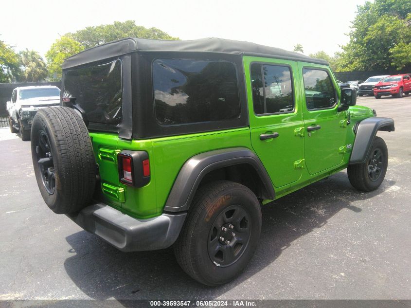 2020 Jeep Wrangler Unlimited Sport 4X4 VIN: 1C4HJXDG9LW147063 Lot: 39593547