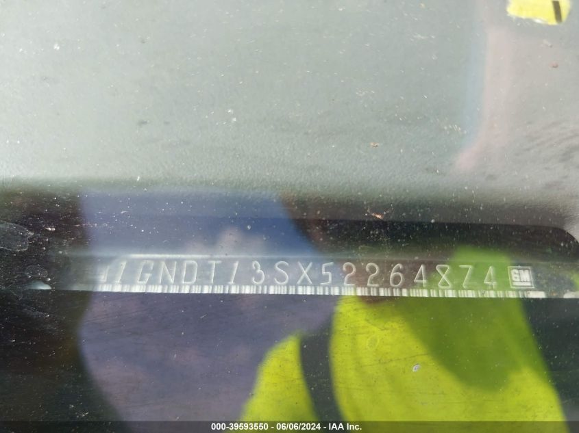 2005 Chevrolet Trailblazer Ls VIN: 1GNDT13SX52264874 Lot: 39593550