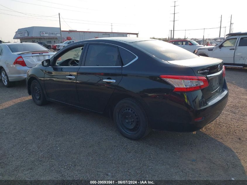 2015 Nissan Sentra S VIN: 3N1AB7AP9FY357102 Lot: 39593561