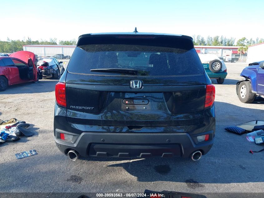 2022 Honda Passport 2Wd Ex-L VIN: 5FNYF7H59NB005474 Lot: 39593563