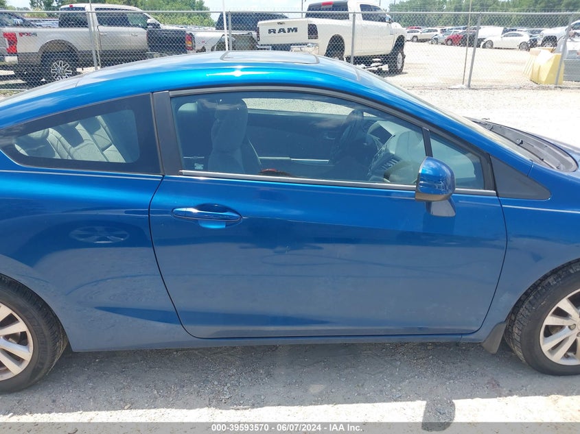 2012 Honda Civic Ex VIN: 2HGFG3B80CH528360 Lot: 39593570