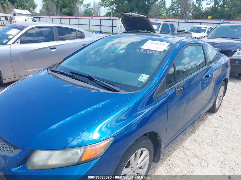 2012 Honda Civic Ex VIN: 2HGFG3B80CH528360 Lot: 39593570