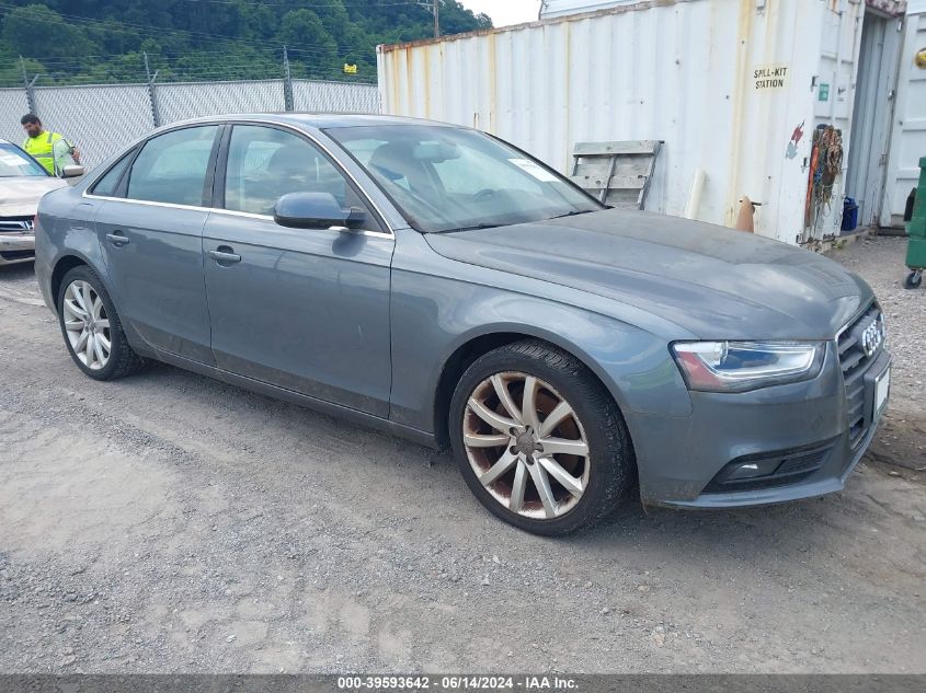 2013 Audi A4 2.0T Premium VIN: WAUHFAFL9DN016809 Lot: 39593642