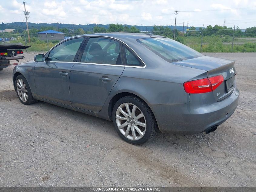 2013 Audi A4 2.0T Premium VIN: WAUHFAFL9DN016809 Lot: 39593642