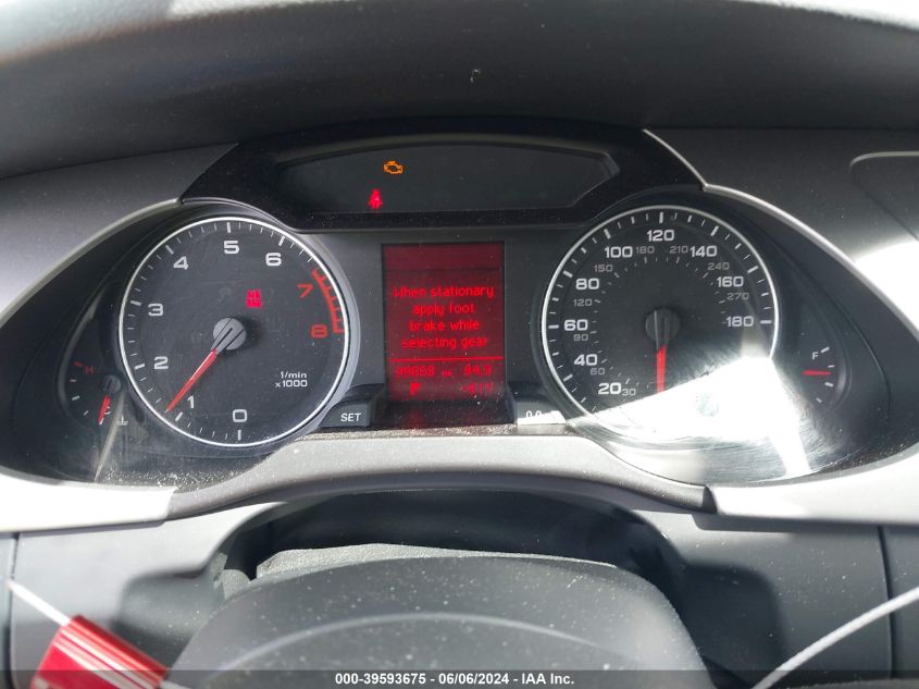 2011 Audi A4 2.0T Premium VIN: WAUFFAFL4BN009657 Lot: 39593675